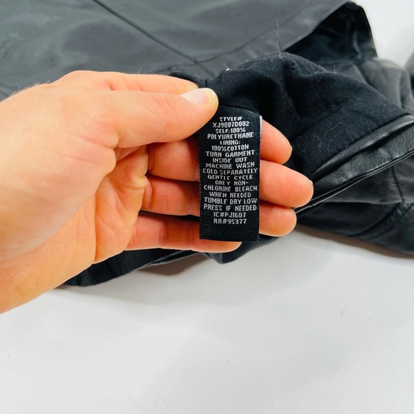 New Sanctuary Faux Vegan Leather Jacket - Picture 5 of 5